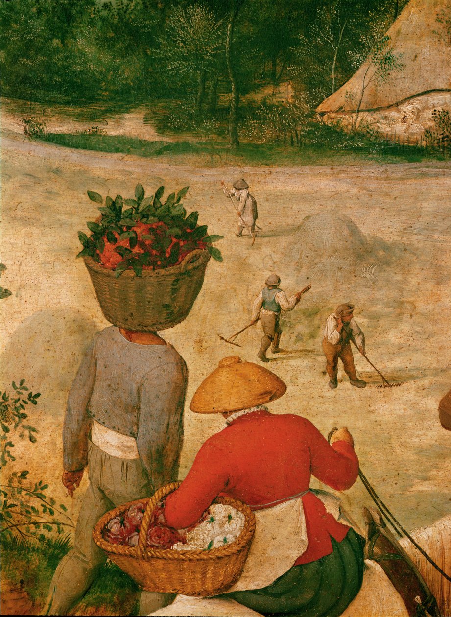 A széna betakarítása ... (olaj, tölgyfa) alkotó: Pieter the Elder Bruegel