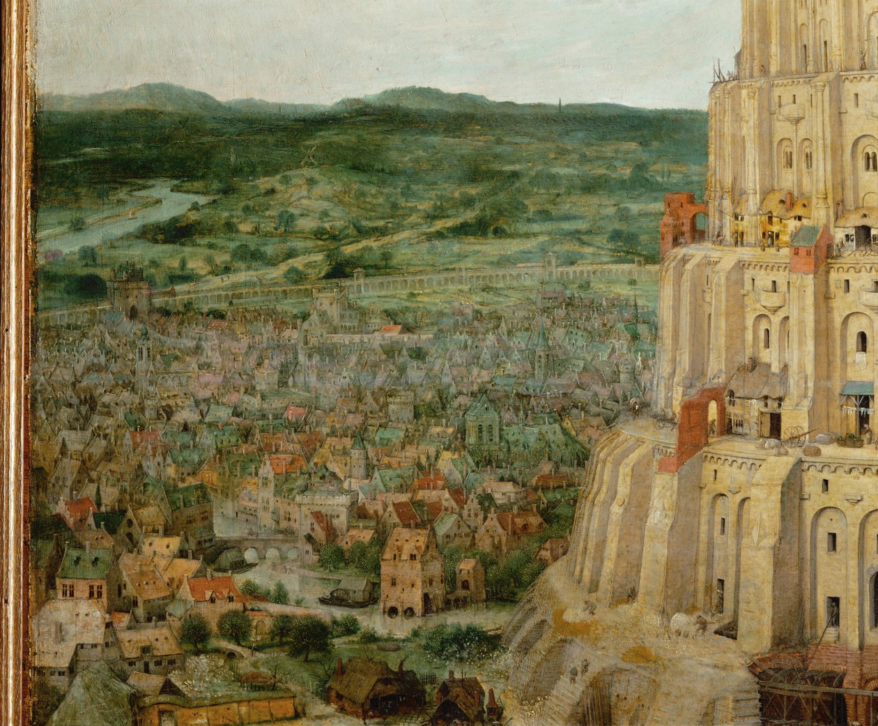 Bábel tornya (festmény tölgyfára) alkotó: Pieter the Elder Bruegel