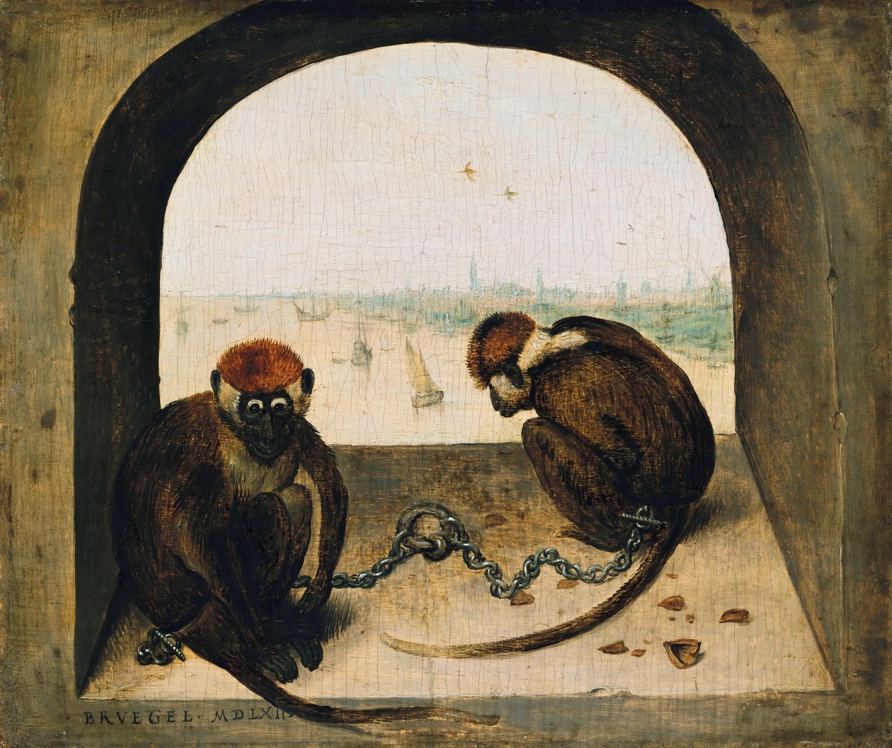Két láncos majom alkotó: Pieter Bruegel the Elder