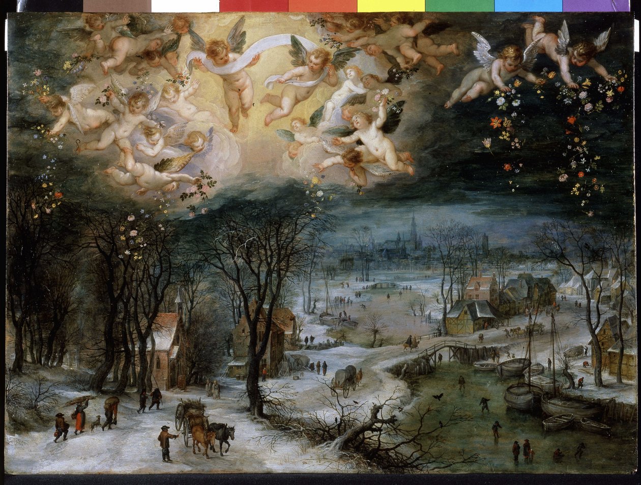 Téli táj – Idősebb Pieter Bruegel (1525/30 - 1569). alkotó: Pieter Bruegel the Elder