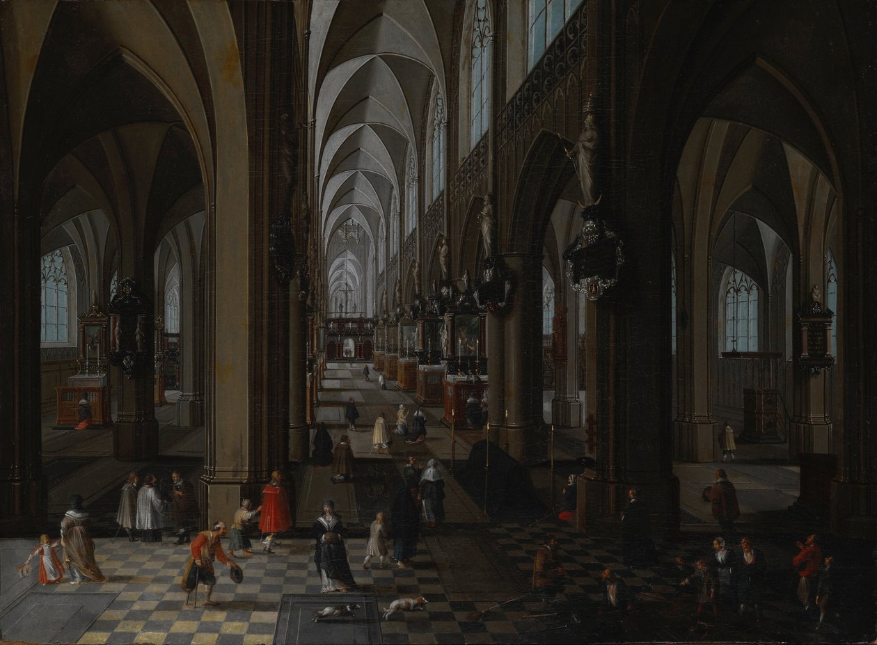 Az antwerpeni katedrális belseje, 1651 alkotó: Pieter the Elder Neeffs
