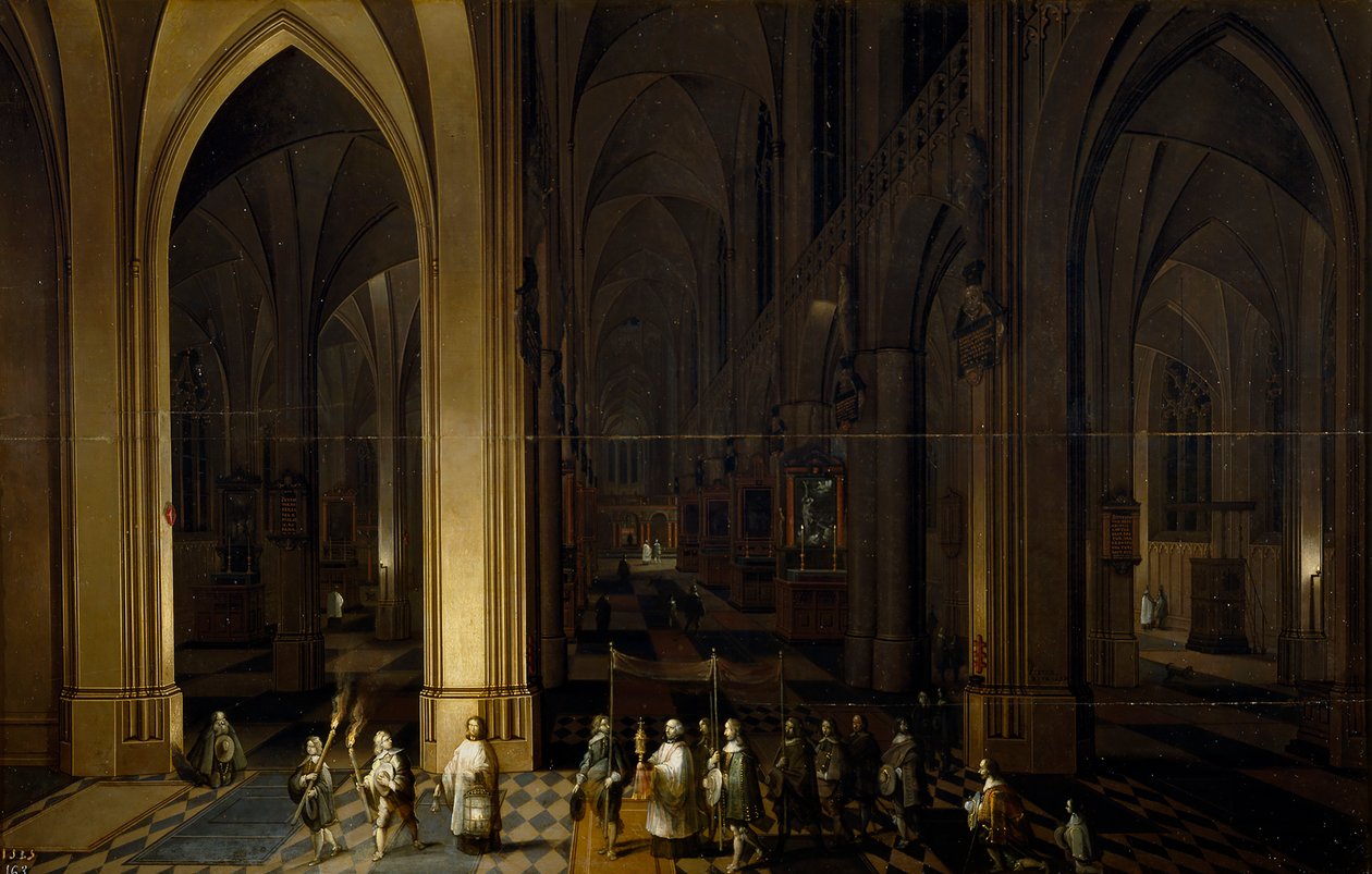 Egy templom belseje alkotó: Pieter the Elder Neefs