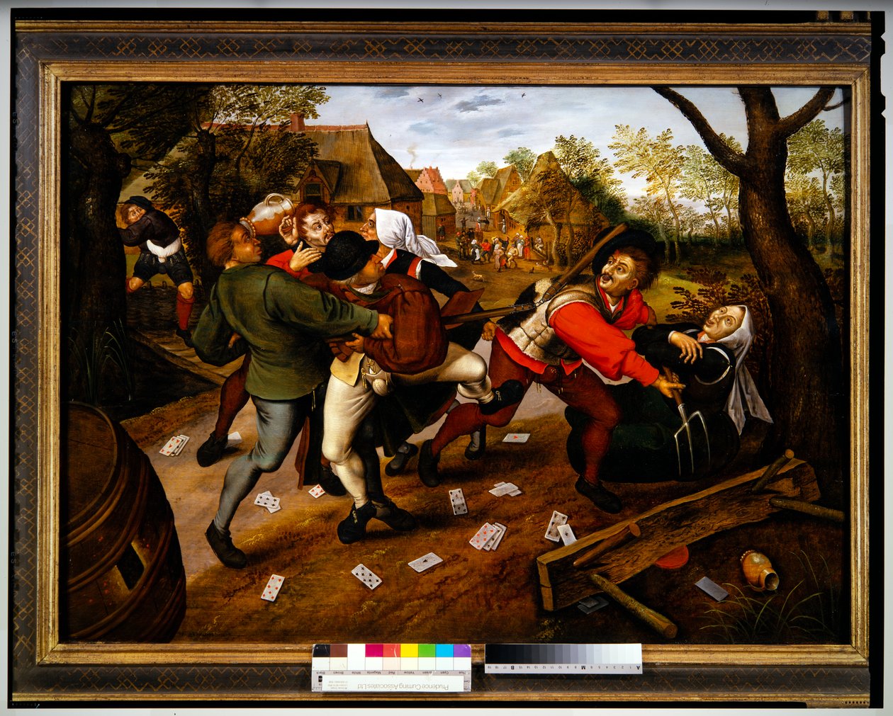 Szerencsejátékosok veszekedése alkotó: Pieter the Younger Brueghel