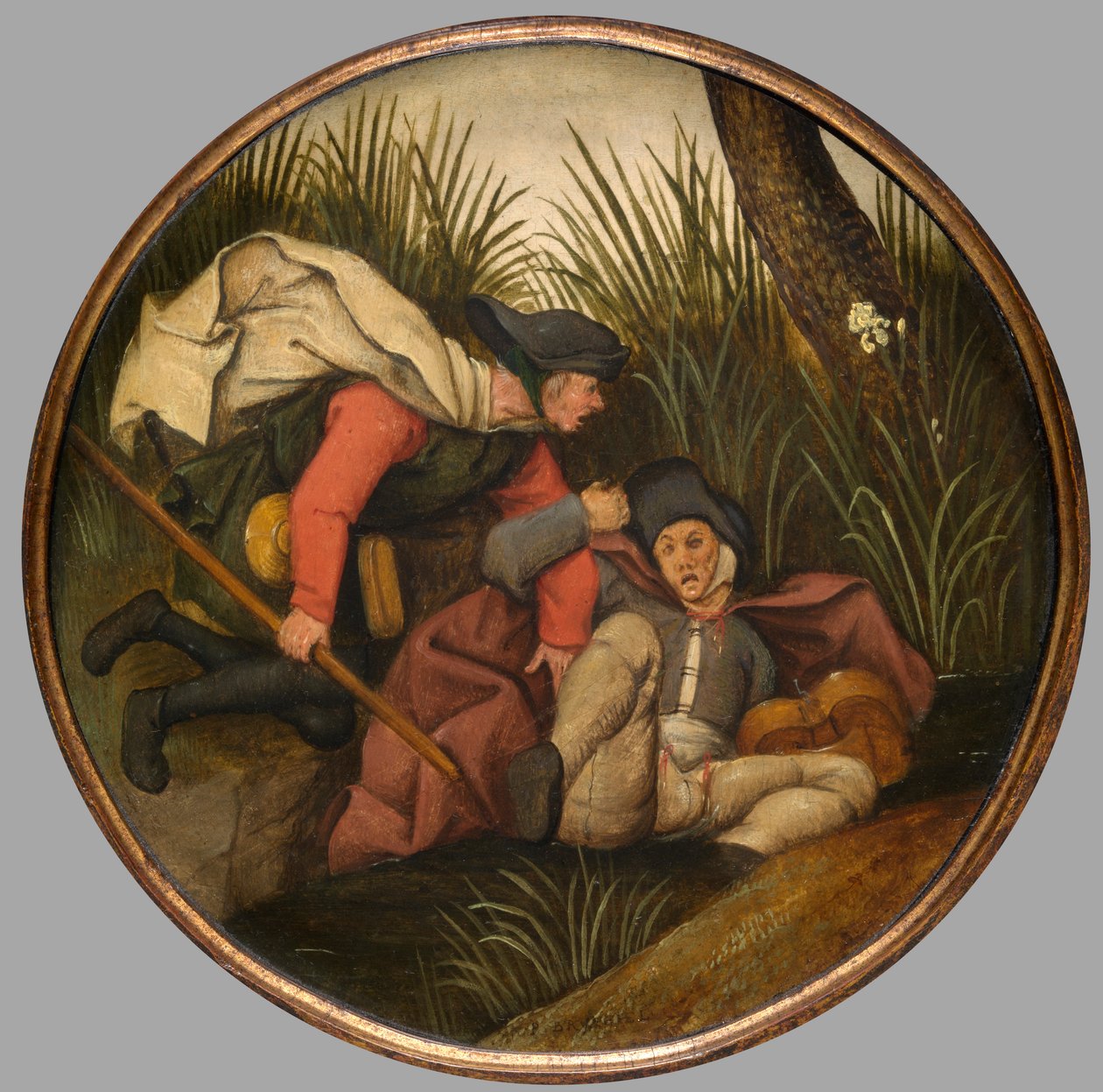 Ha a vak vezeti a vakot, mindketten az árokba esnek, 1594 körül (olaj a panelen) alkotó: Pieter the Younger Brueghel