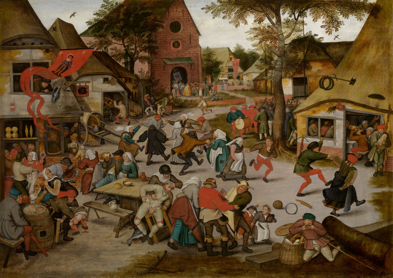 A Szent György-ünnep körmenete (olaj, tábla) alkotó: Pieter the Younger Brueghel