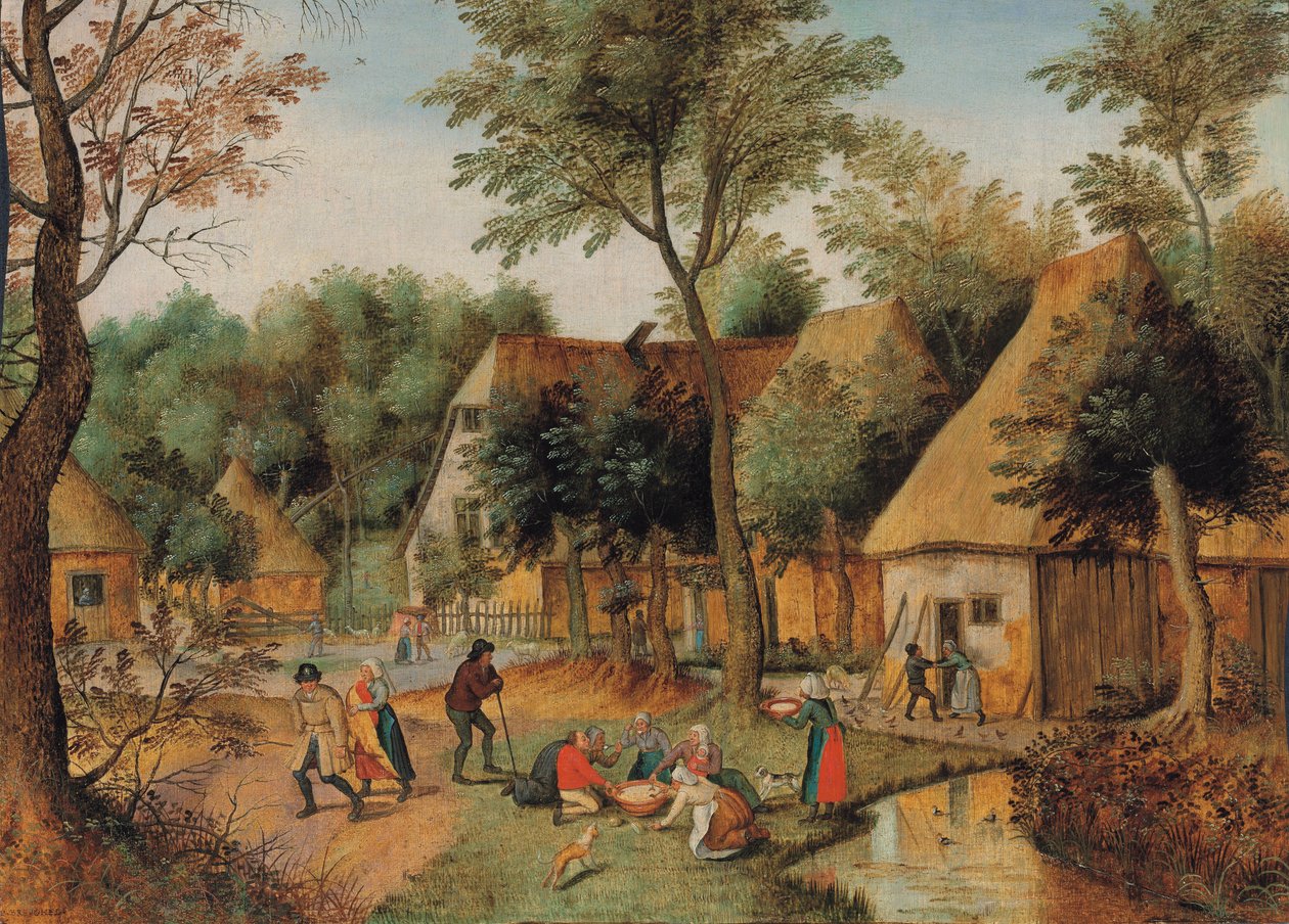 Ebédidő az országban alkotó: Pieter Brueghel the Younger