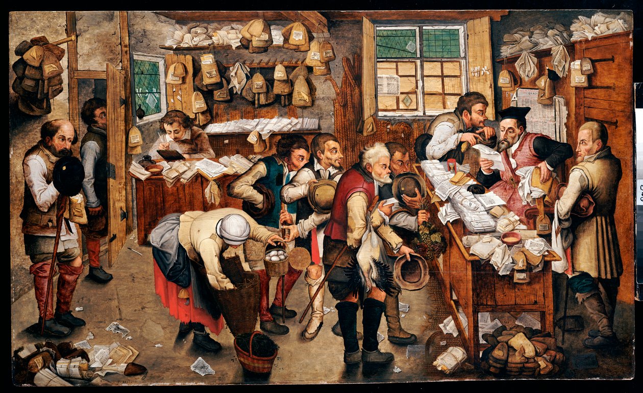 Tizedet fizető parasztok alkotó: Pieter Brueghel the Younger