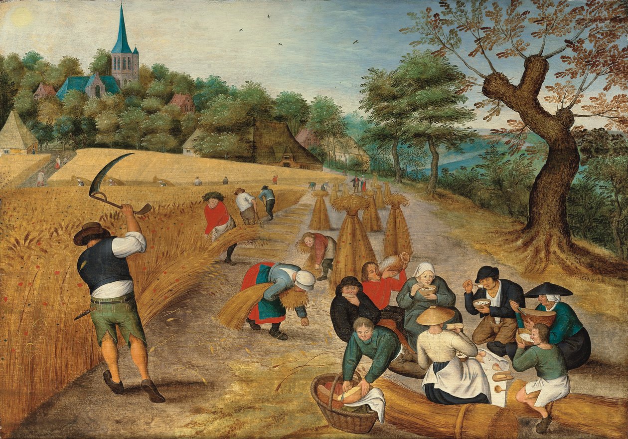 Nyár: Aratógépek, 1623 alkotó: Pieter Brueghel the Younger