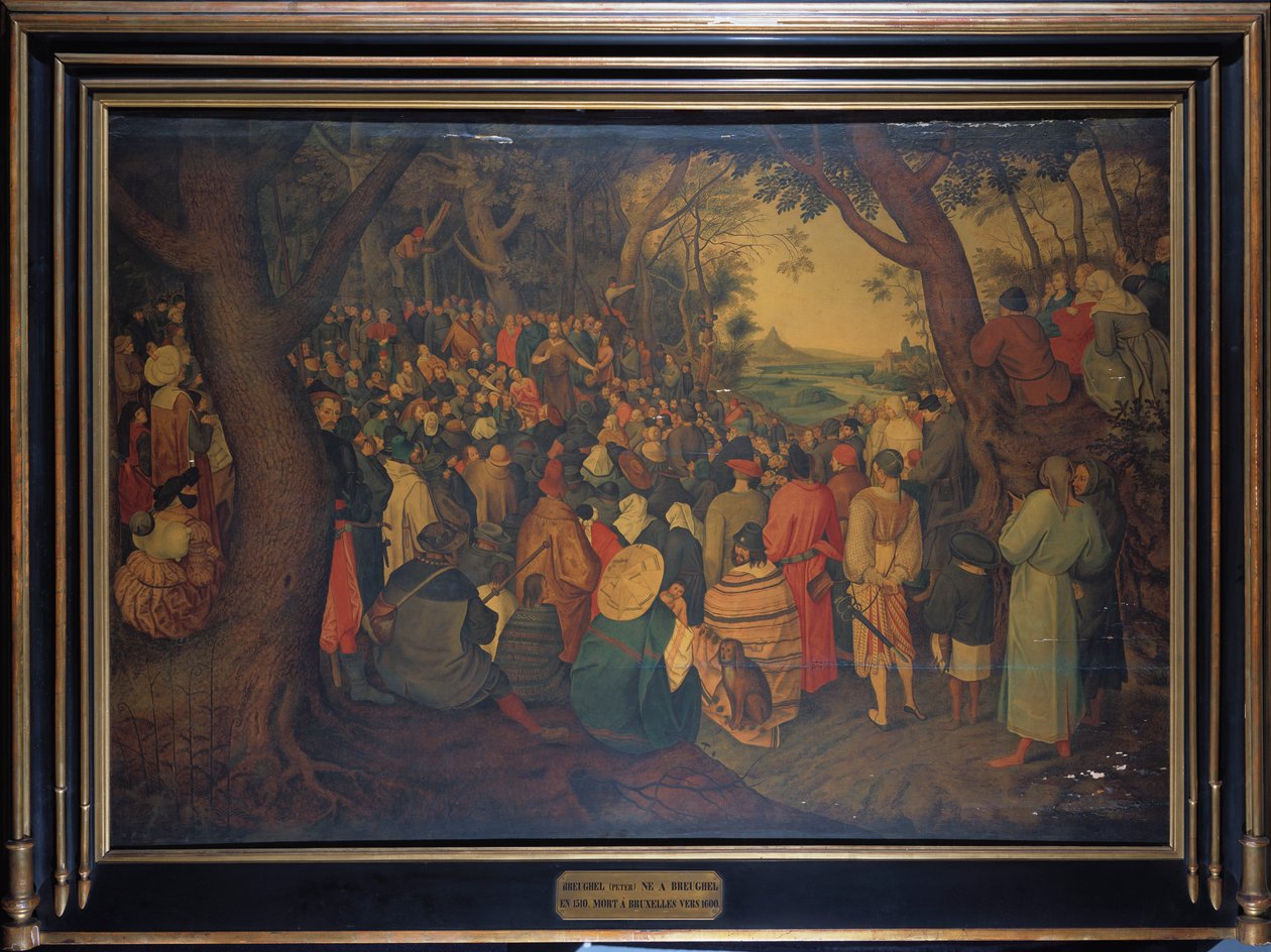 Keresztelő Szent János igehirdetése alkotó: Pieter Brueghel the Younger