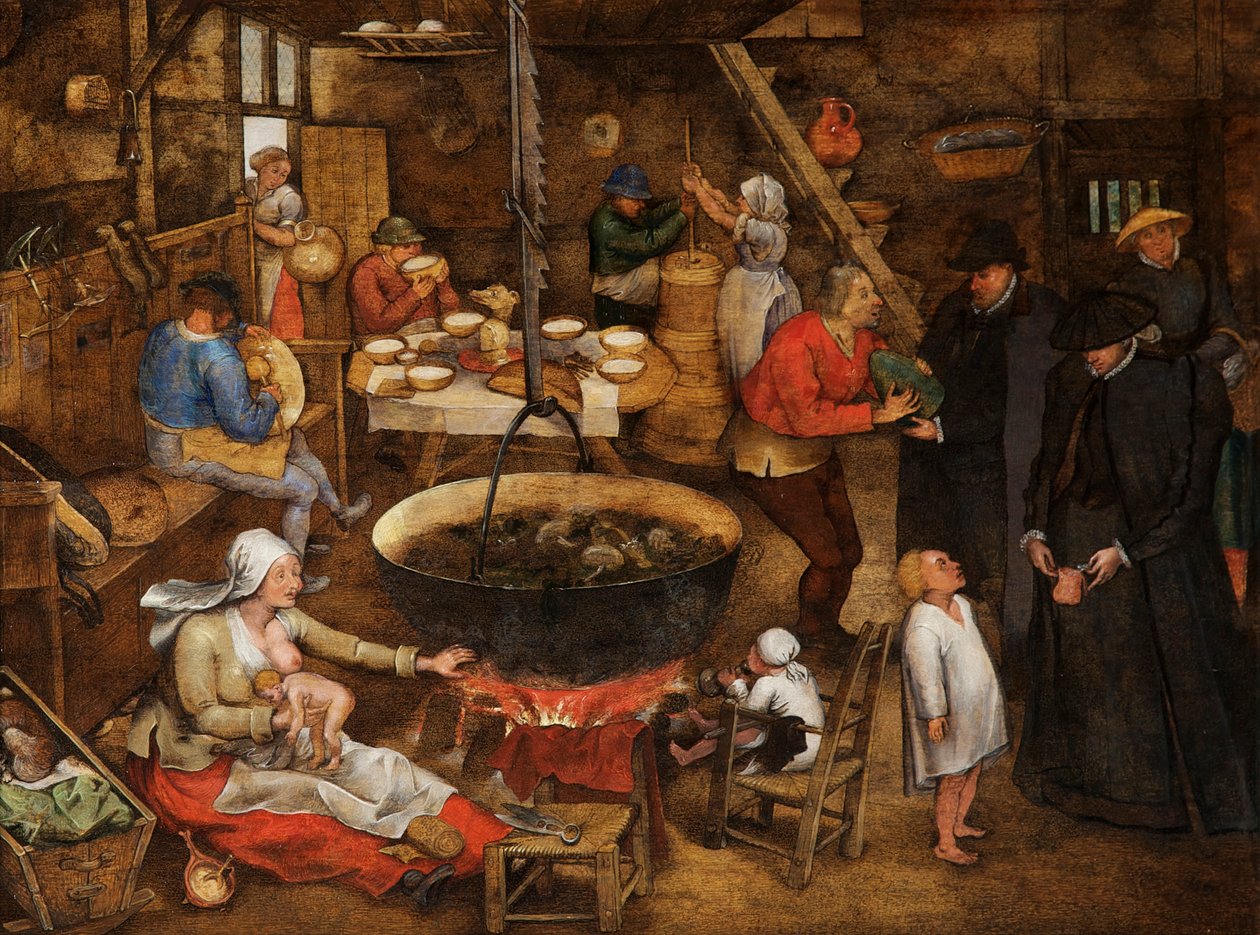 Látogatás egy parasztházban alkotó: Pieter the Younger Brueghel