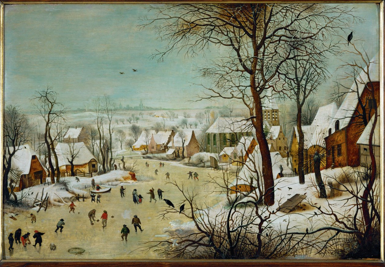 Winterlandscape (festmény tölgyfára) alkotó: Pieter the Younger Brueghel