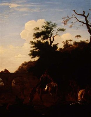 The Bathing Pool, 1636 körül (olaj, vászon) alkotó: Pieter van Laar