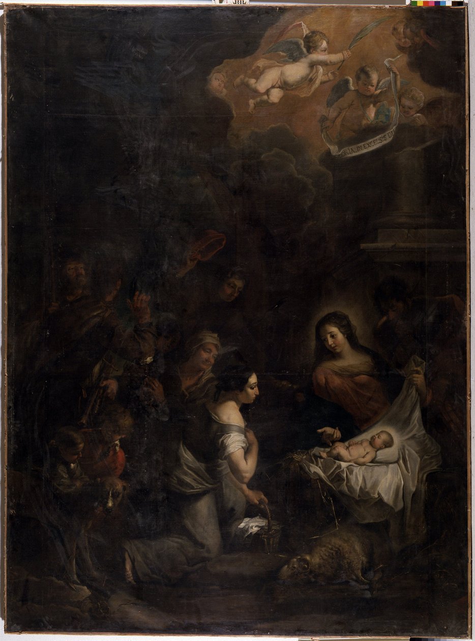 A Pásztorok imádása alkotó: Pieter van (after) Mol