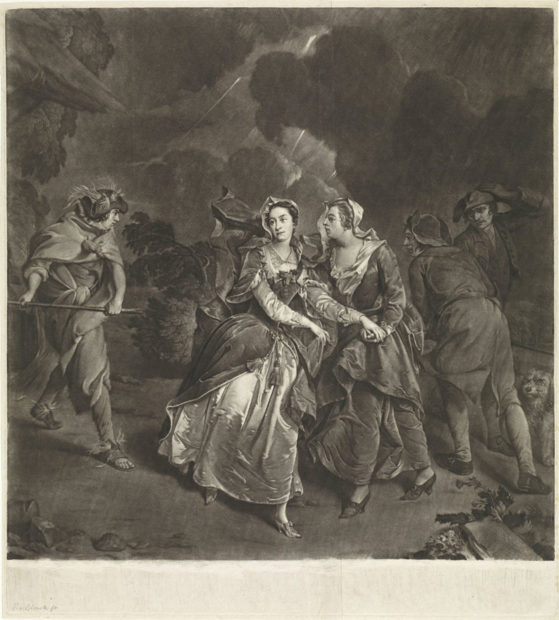 Susannah Maria Cibber színésznő Cordelia szerepében alkotó: Pieter van Bleeck