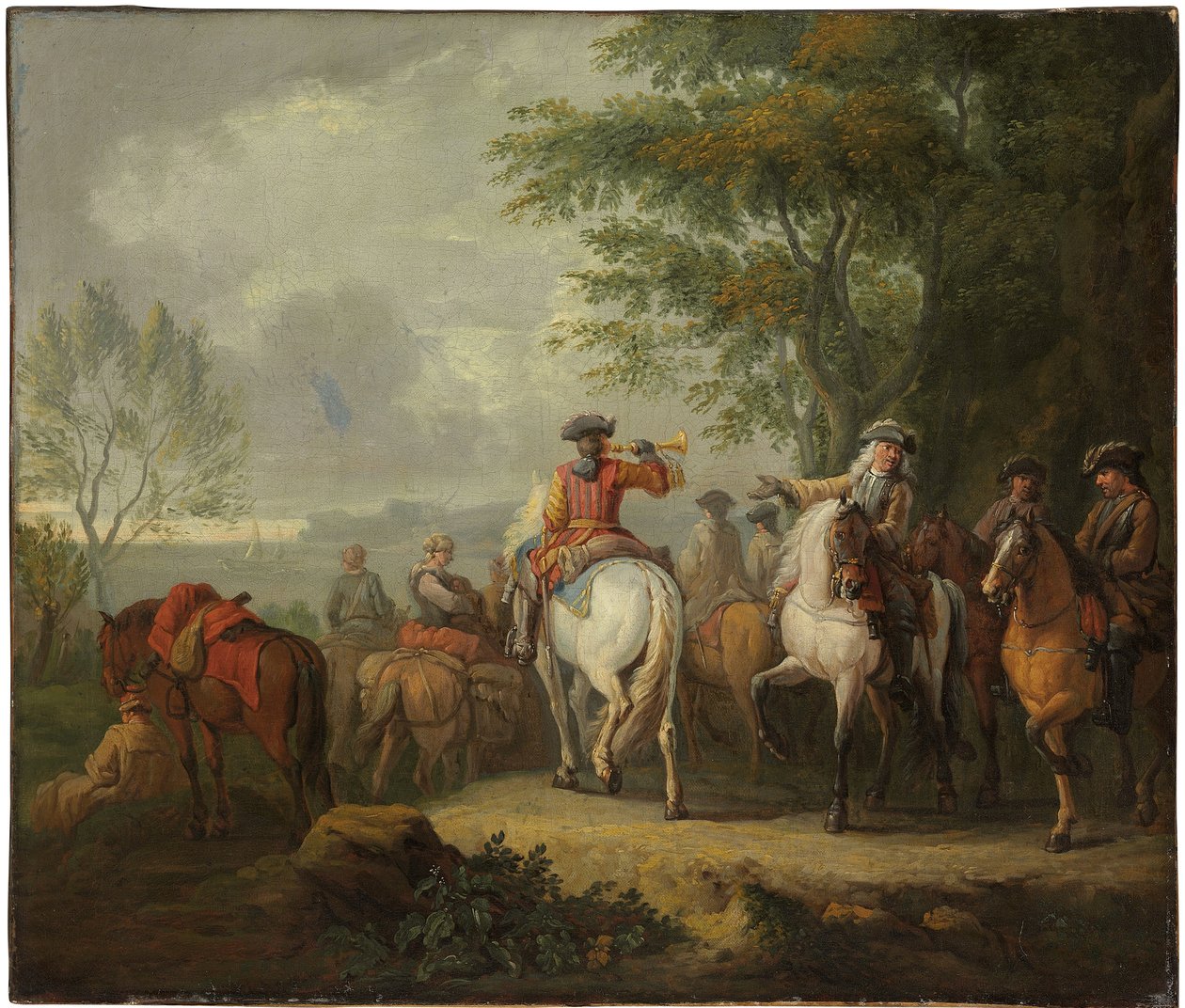 Cavaliers útnak indul alkotó: Pieter van Bloemen