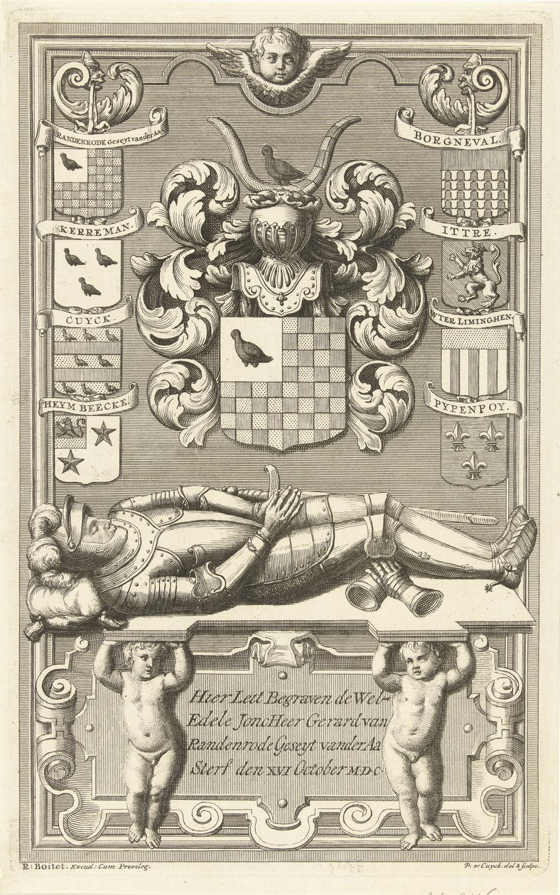 Gerard van Randenrode van der Aa sírja alkotó: Pieter van Cuyck (I)