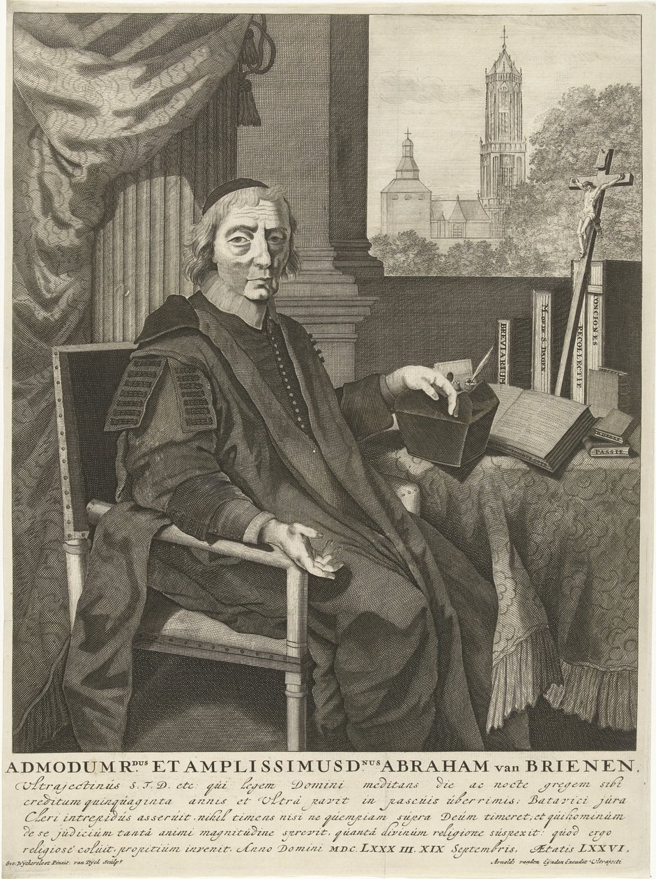 Abraham van Brienen lelkész portréja alkotó: Pieter van Dijck