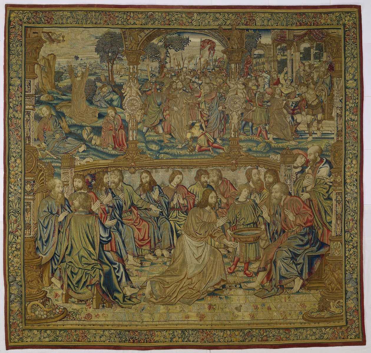 A lábmosás Krisztus szenvedése (sorozat címe) alkotó: Pieter van Edingen