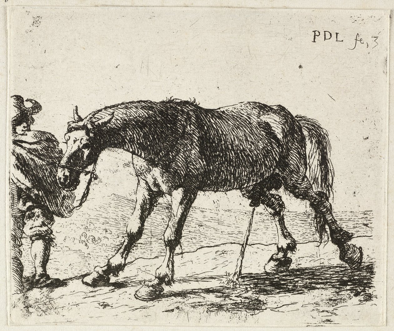Pisilő ló alkotó: Pieter van Laer