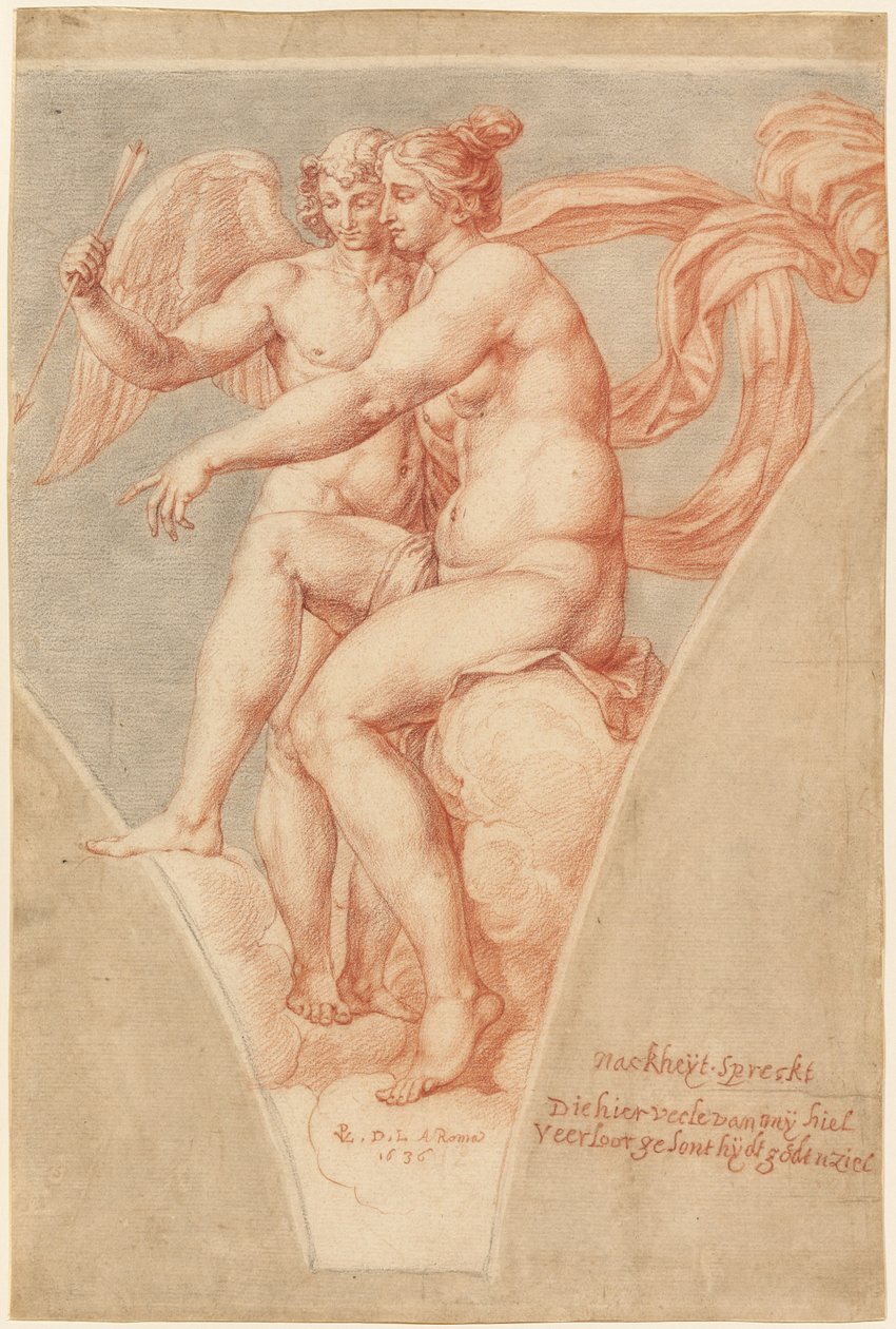 Vénusz és Ámor (Raffaello után) alkotó: Pieter van Lint
