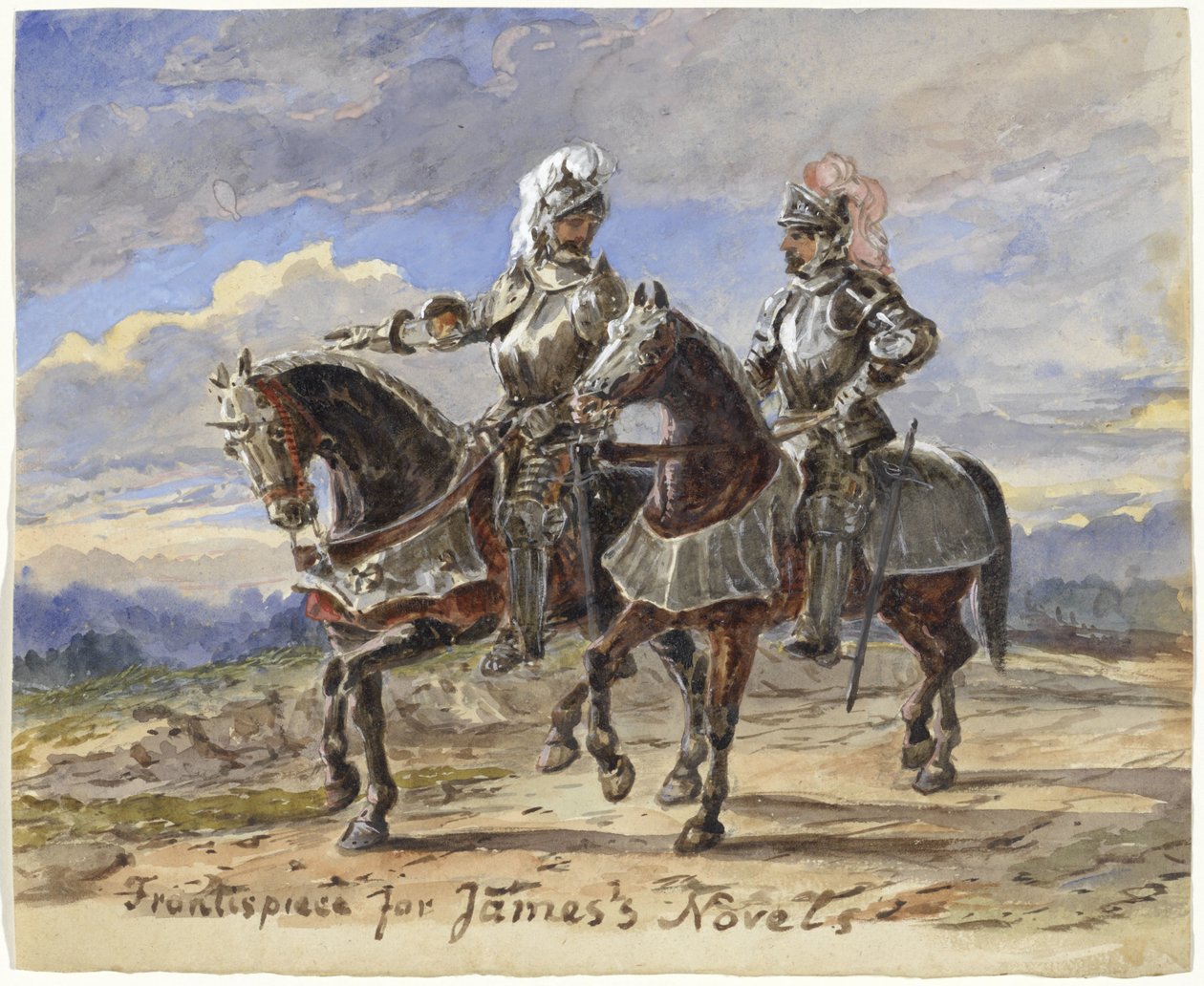 Két lovag lóháton egy tájban alkotó: Pieter van Loon