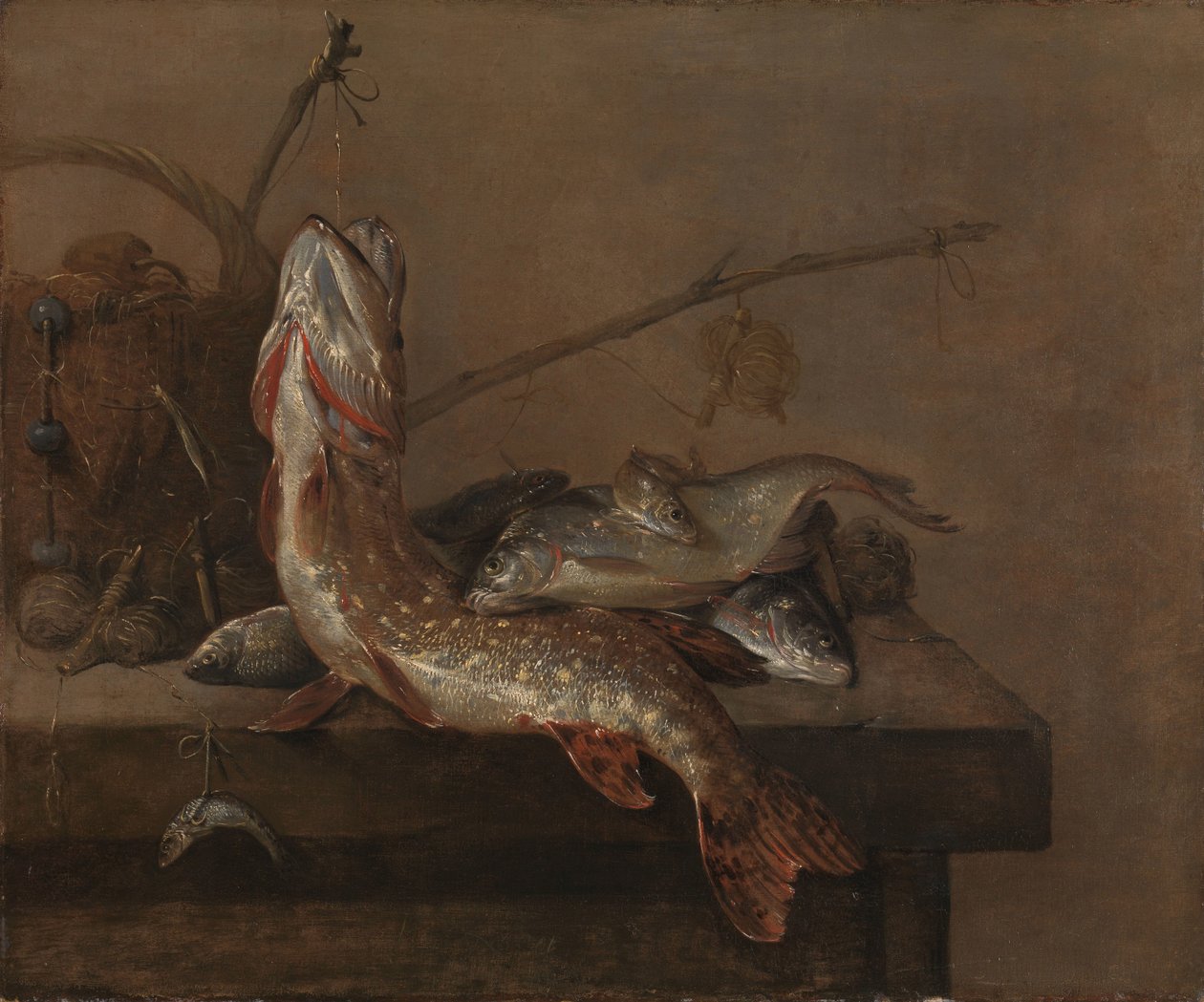 Csendélet halakkal alkotó: Pieter van Noort
