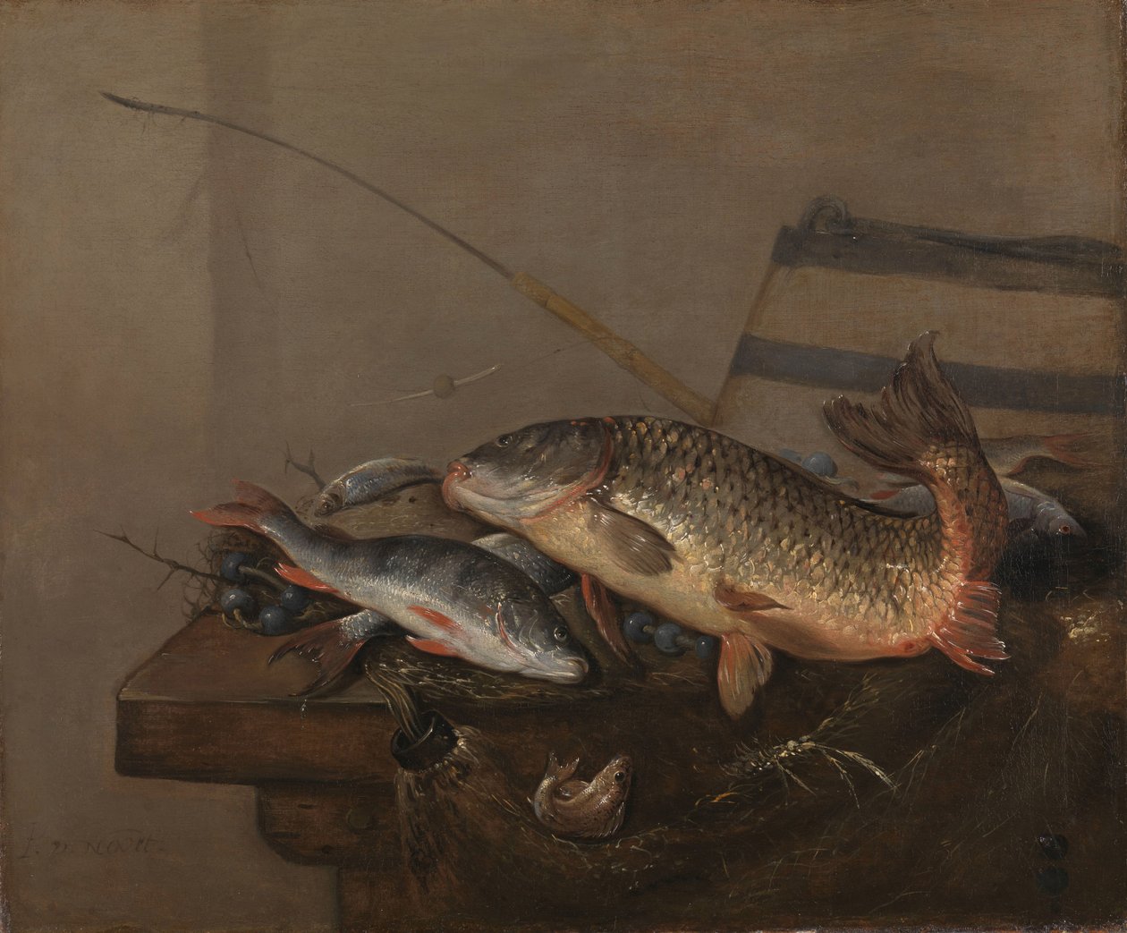 Csendélet halakkal alkotó: Pieter van Noort