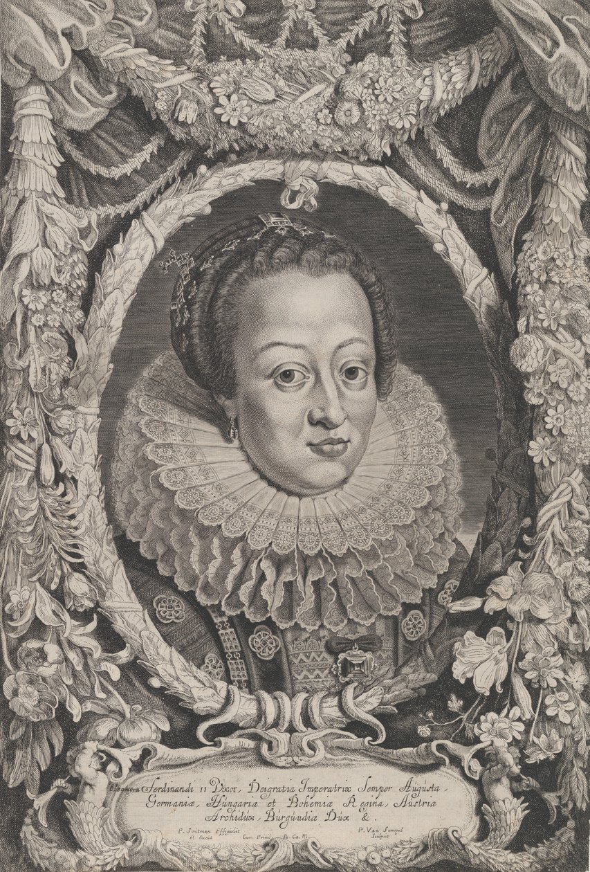 Eleanor, II. Ferdinánd felesége, a II. és III. Ferdinánd A Lordok Háza császárai... sorozatból, kb. 1625 alkotó: Pieter van Sompel