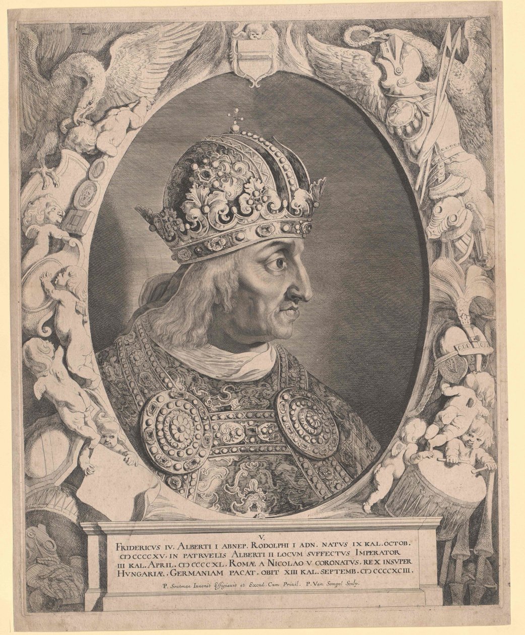 III. Frigyes szent római császár (nyomtatás) alkotó: Pieter van Sompel