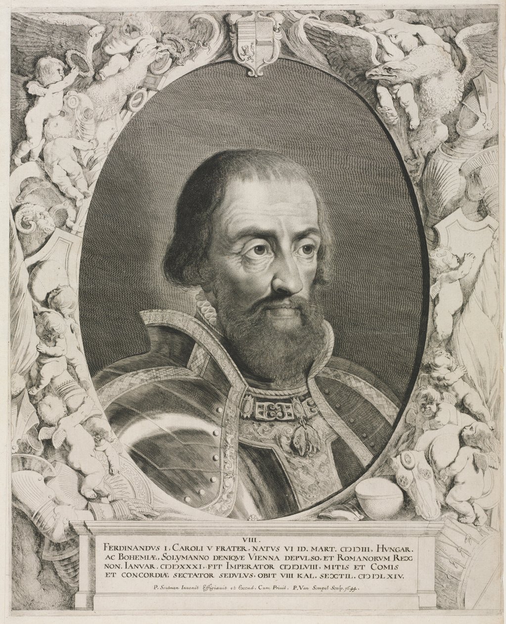 I. Ferdinánd császár portréja. alkotó: Pieter van Sompel