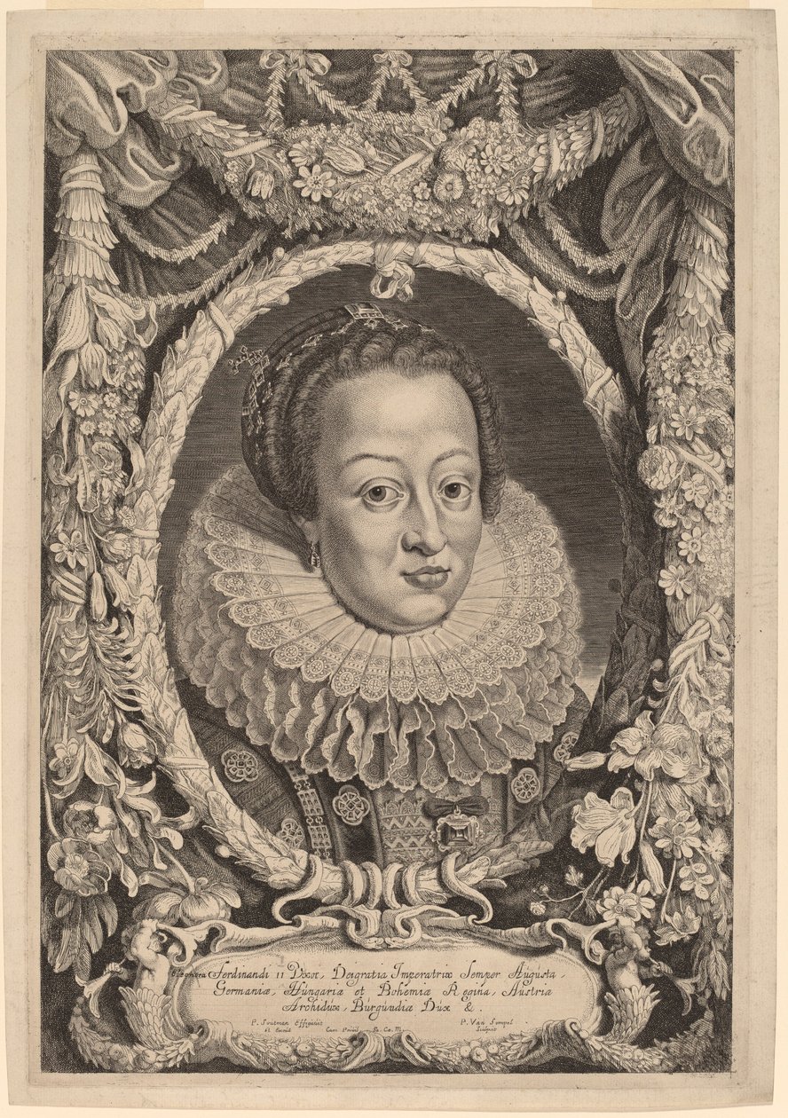 Eleanóra, II. Ferdinánd felesége alkotó: Pieter van Sompel after Pieter Claesz Soutman