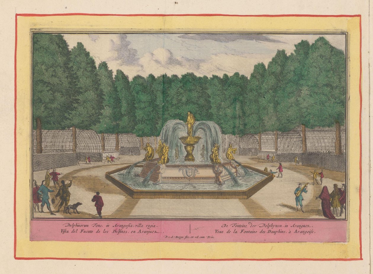 Fontein van de dolfijnen Aranjuezben De Fonteine ​​​​der Dolphynen, Aranguez Spanyol Színház (...) (sorozat címe) alkotó: Pieter van den Berge