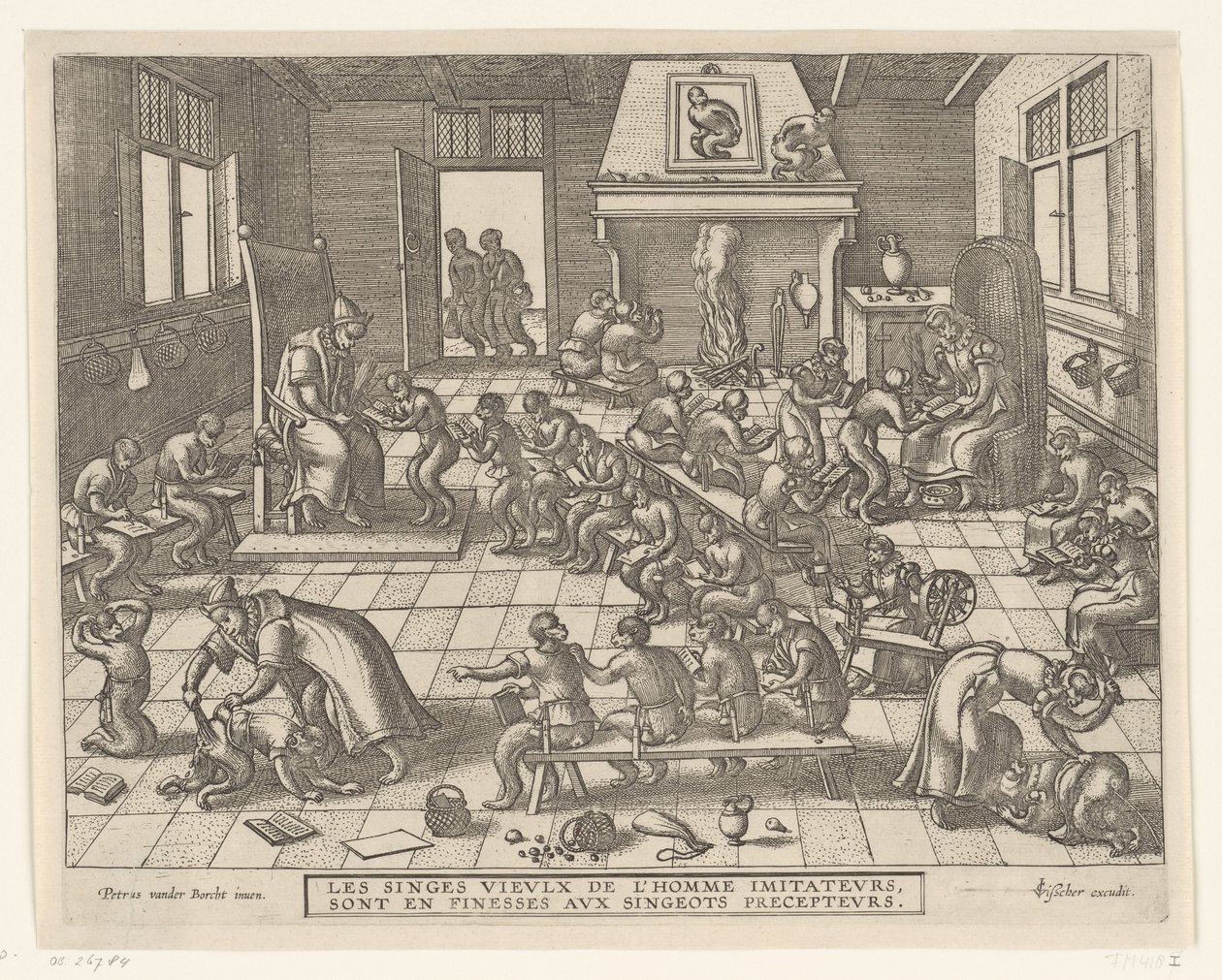 Apenschool Apenspel (sorozat címe) alkotó: Pieter van der Borcht (I)