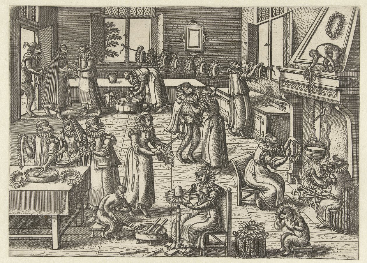 gallér stúdió Apenspel (sorozat címe) alkotó: Pieter van der Borcht (I)