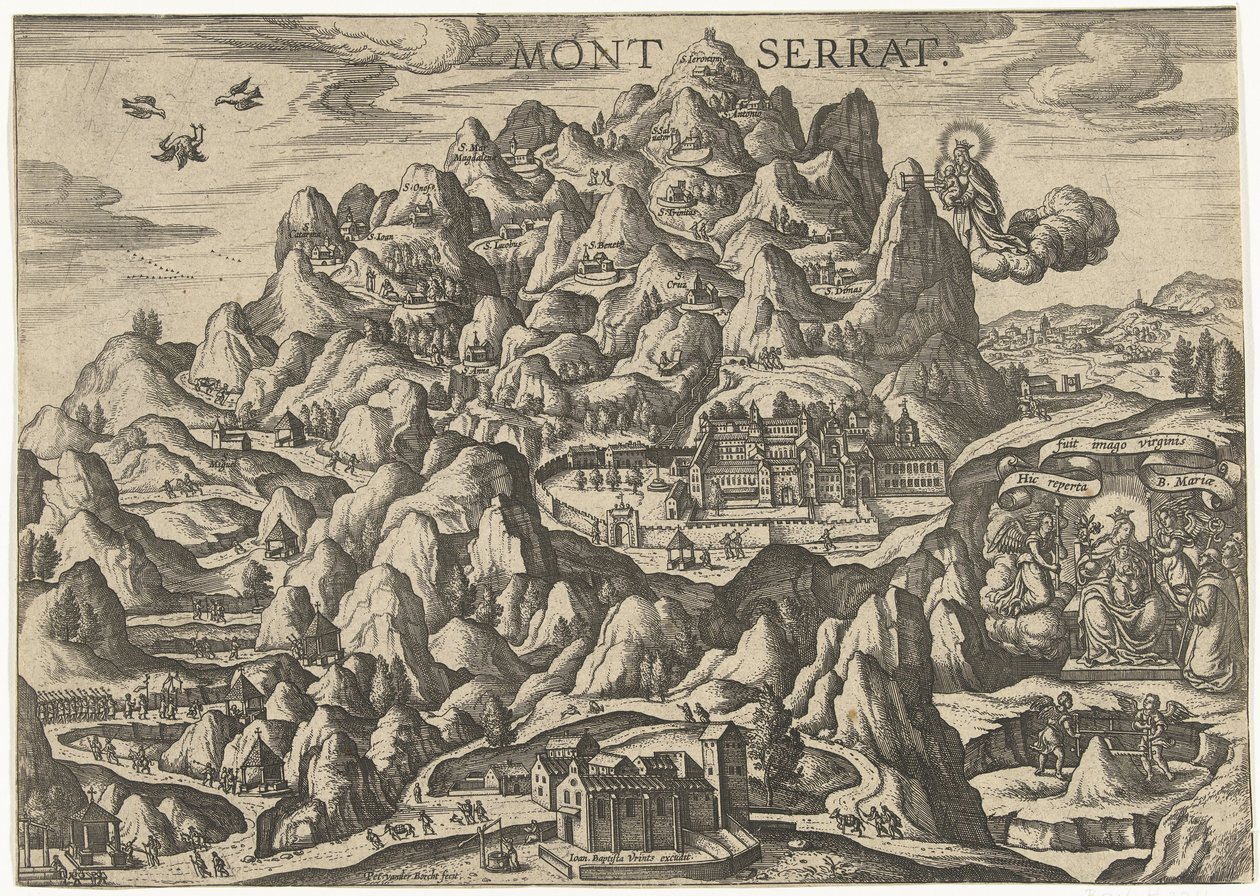 Montserrat, a Szűz zarándokhelye. alkotó: Pieter van der Borcht (I)