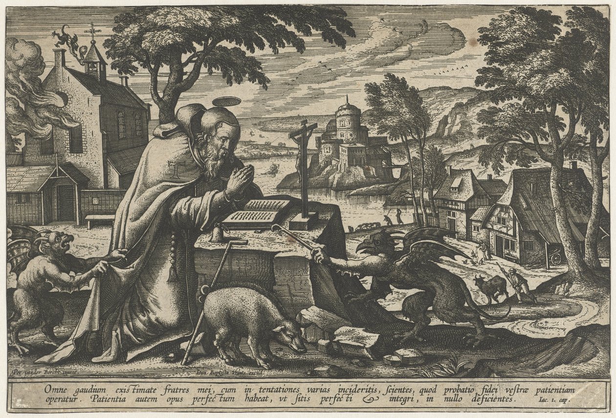 Szent Antal megkísértése alkotó: Pieter van der Borcht (I)