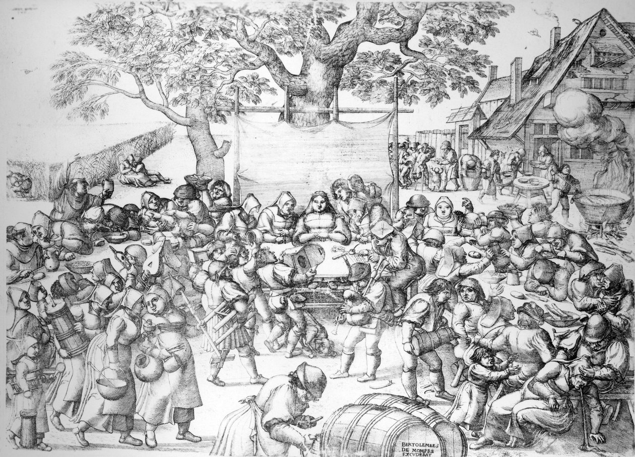 A menyegző, 1560 alkotó: Pieter van der Borcht