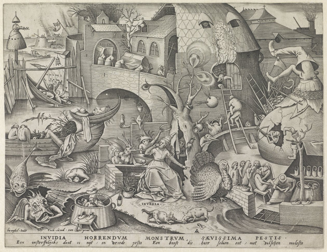Irigység Invidia (cím az objektumon) A hét halálos bűn (sorozat címe) alkotó: Pieter van der Heyden