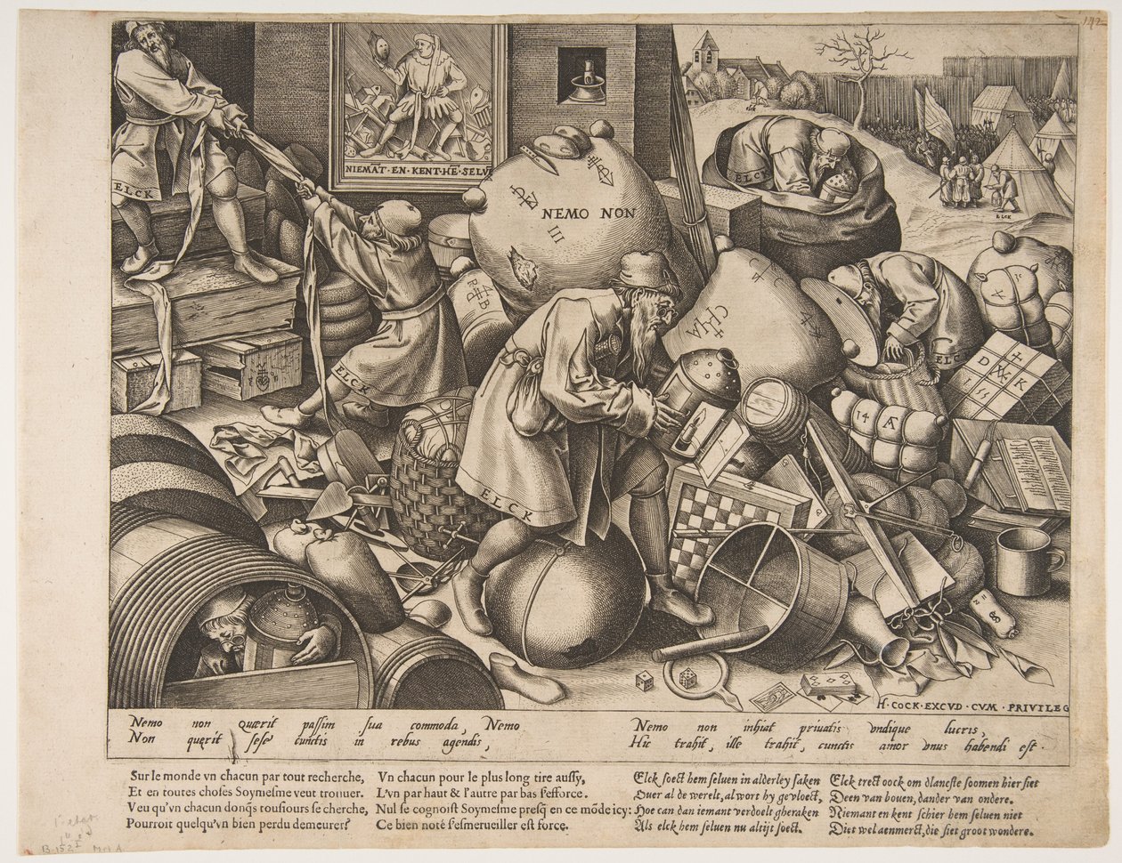 Mindenki, kb. 1558. alkotó: Pieter van der Heyden