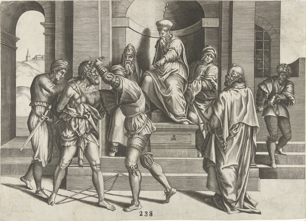 Keresztelő János bebörtönzése alkotó: Pieter van der Heyden