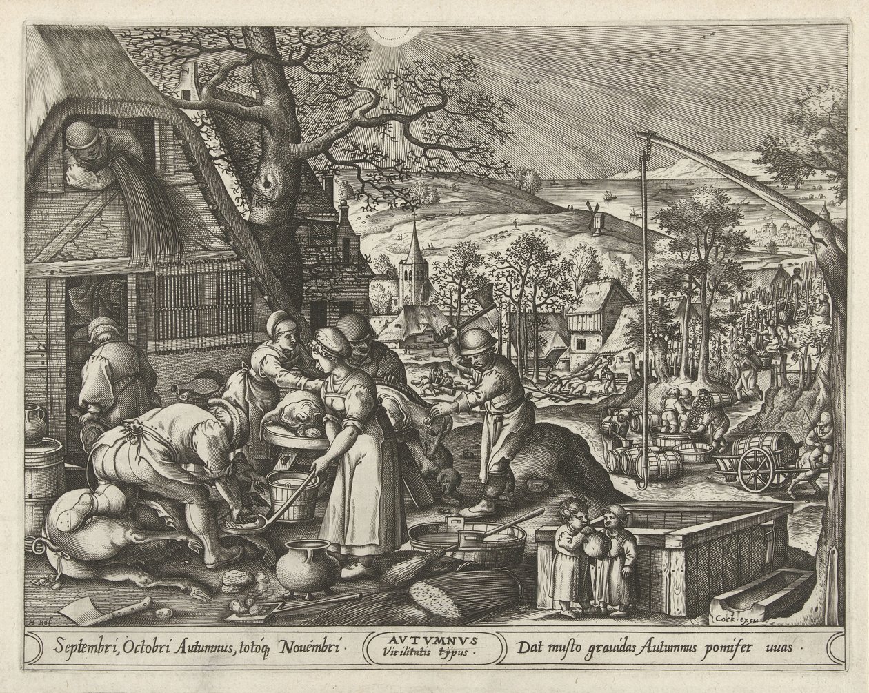 Ősz Ősz (cím a tárgyon) A négy évszak (sorozat címe) alkotó: Pieter van der Heyden