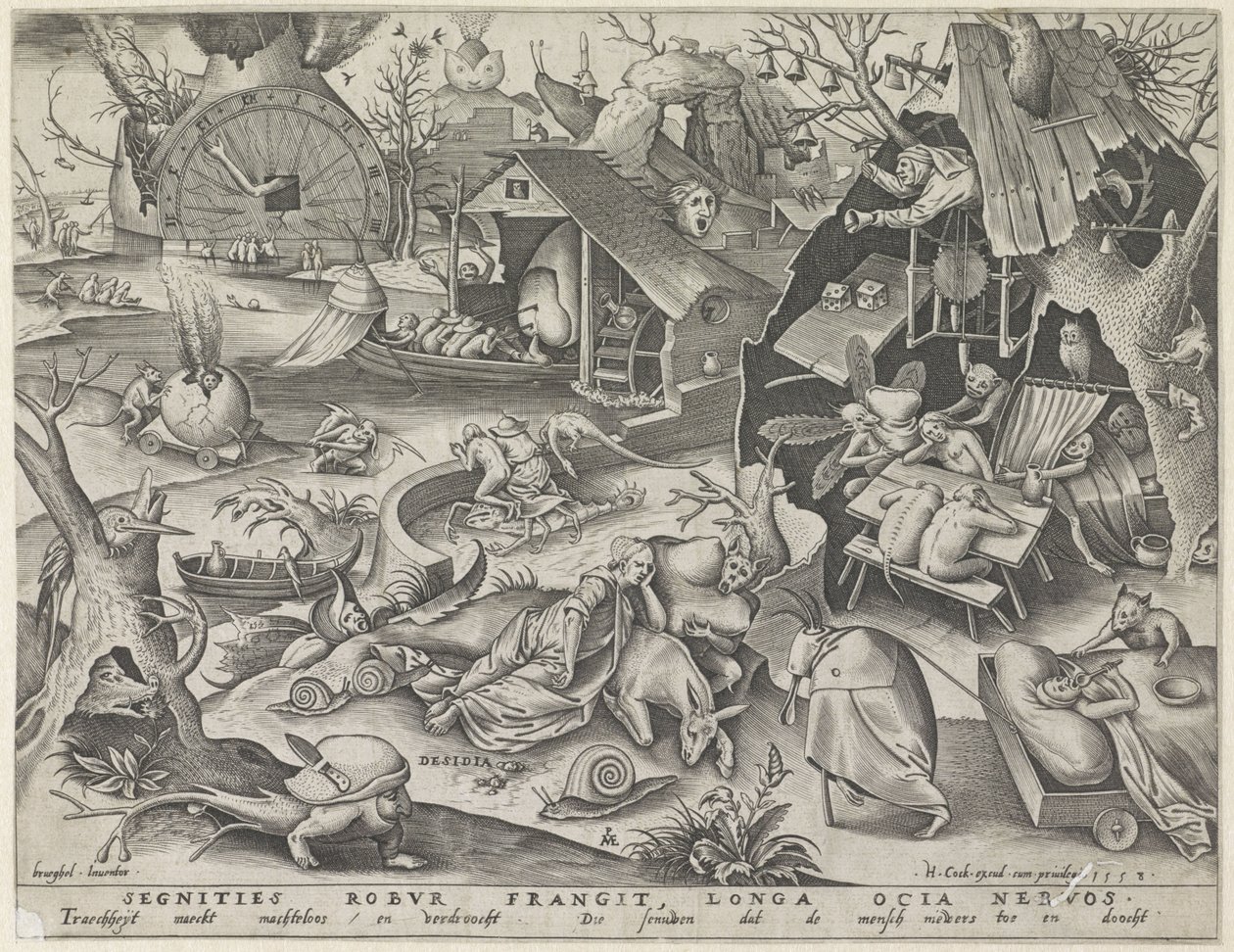 Lustaság Desidia (cím a tárgyon) A hét halálos bűn (sorozat címe) alkotó: Pieter van der Heyden