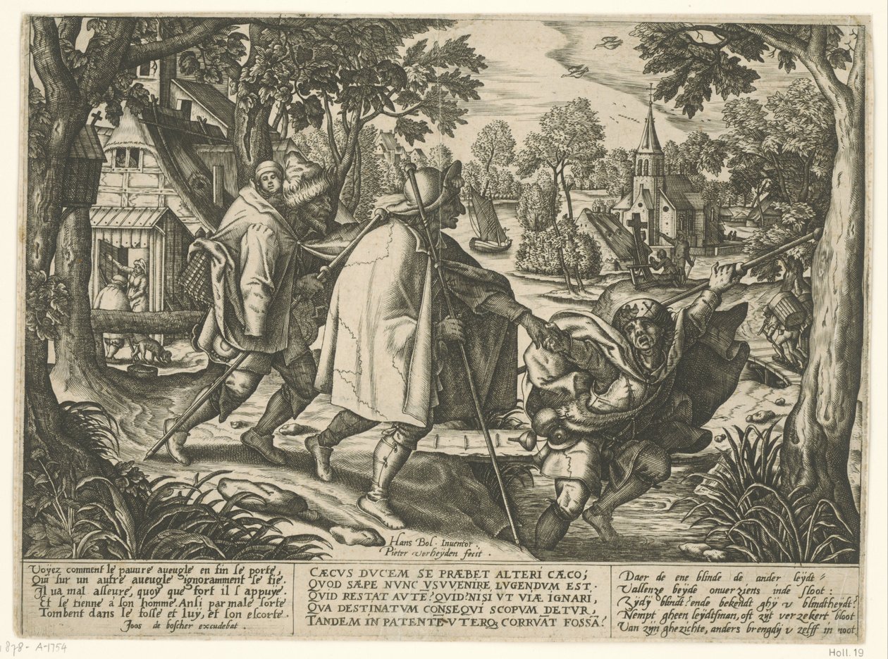 Példabeszéd a két vakról alkotó: Pieter van der Heyden