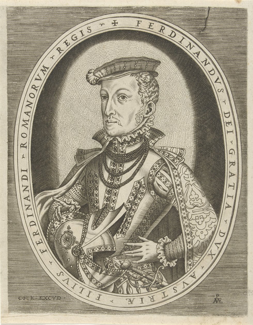 II. Tiroli Ferdinánd portréja Uralkodók portréi (sorozat címe) alkotó: Pieter van der Heyden