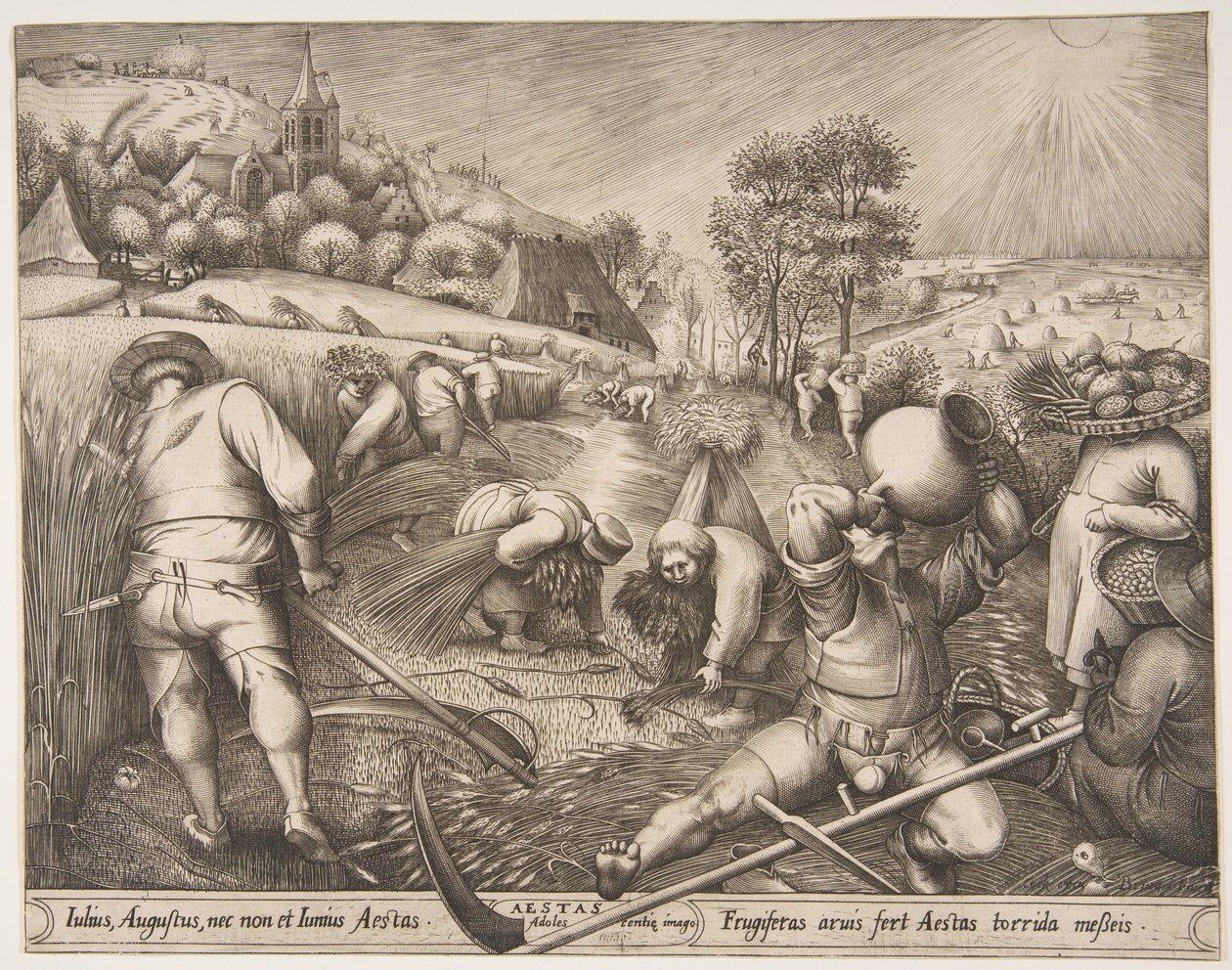 Nyári Aesták az Évszakok sorozatból, 1570. alkotó: Pieter van der Heyden