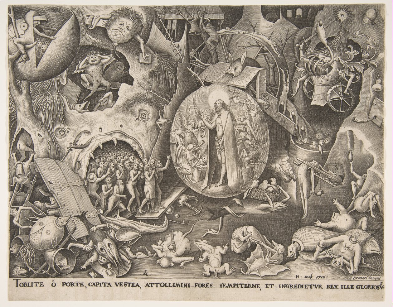 Krisztus leszállása a korlátok közé, kb. 1561. alkotó: Pieter van der Heyden