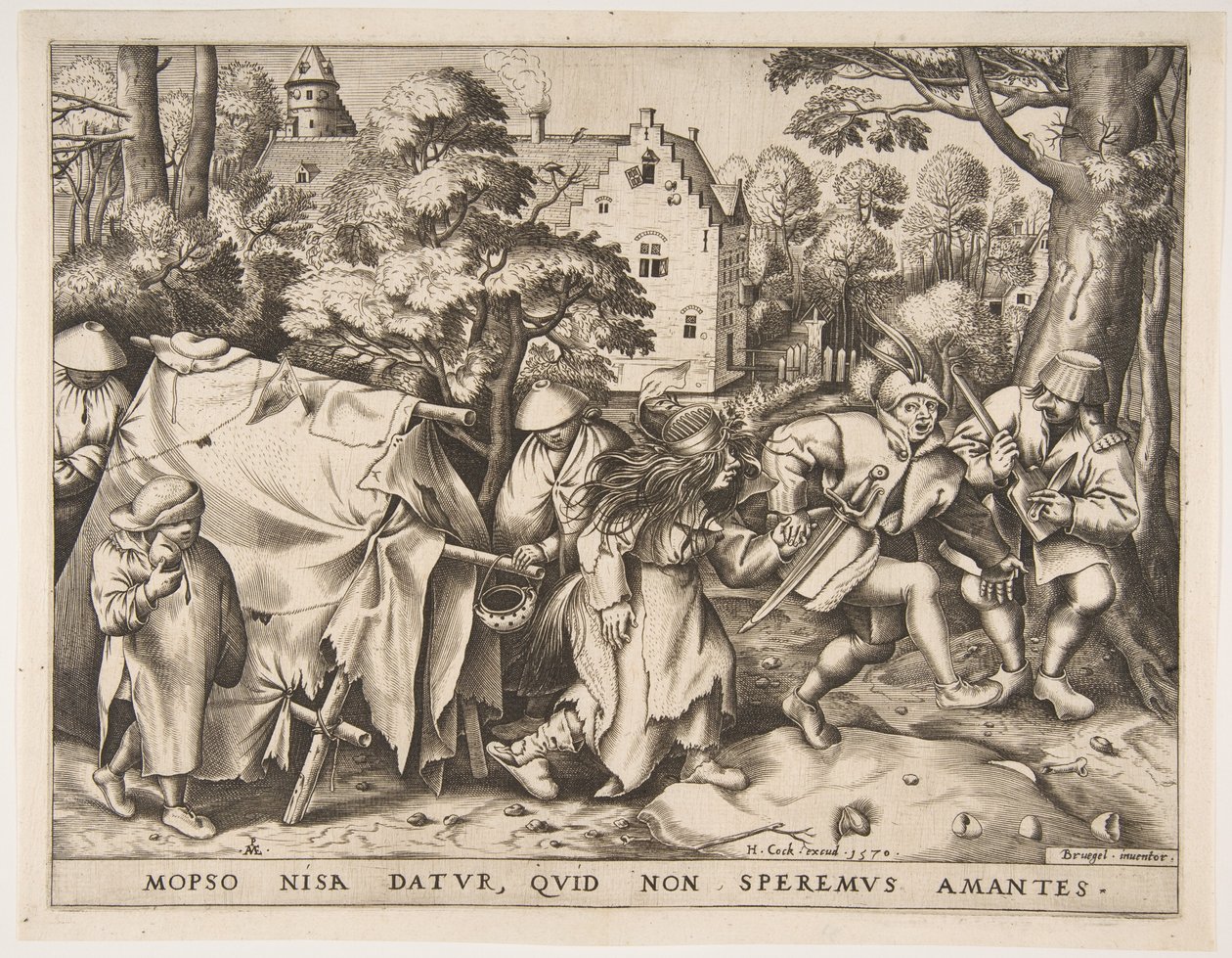 A piszkos menyasszony vagy Mopsus és Nisa házassága, 1570. alkotó: Pieter van der Heyden