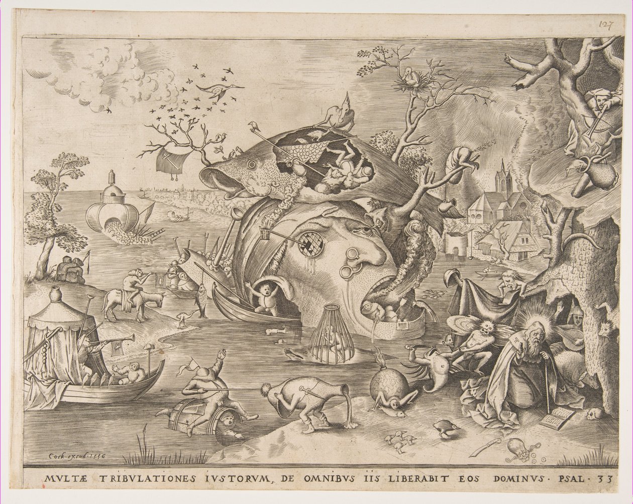 Szent Antal megkísértése, 1556. alkotó: Pieter van der Heyden