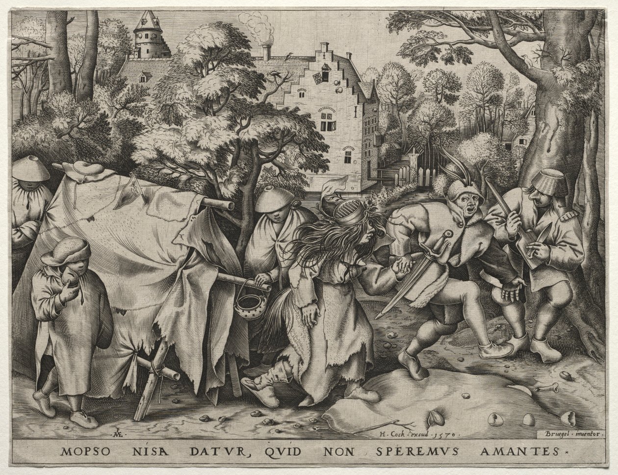 Mopsus és Nisa esküvője, 1570. alkotó: Pieter van der Heyden