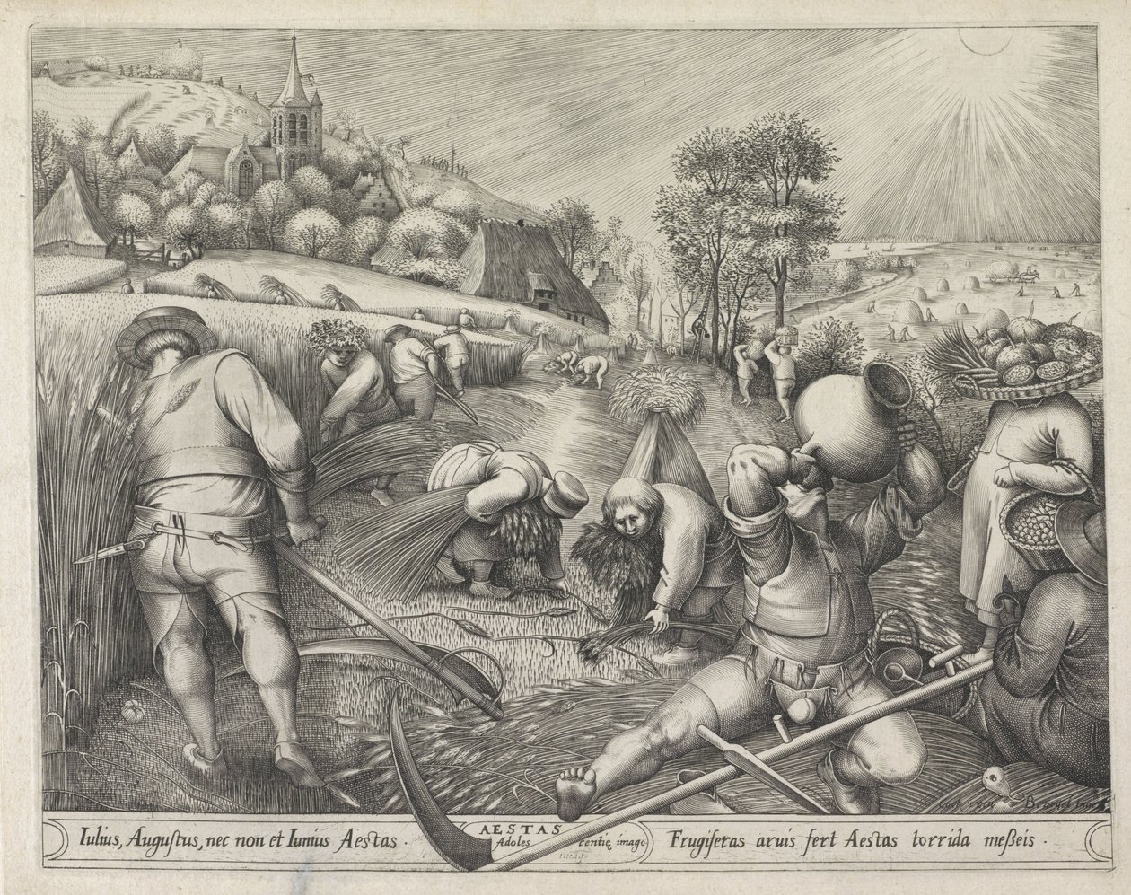 Nyár Aestas (cím a tárgyon) A négy évszak (sorozat címe) alkotó: Pieter van der Heyden